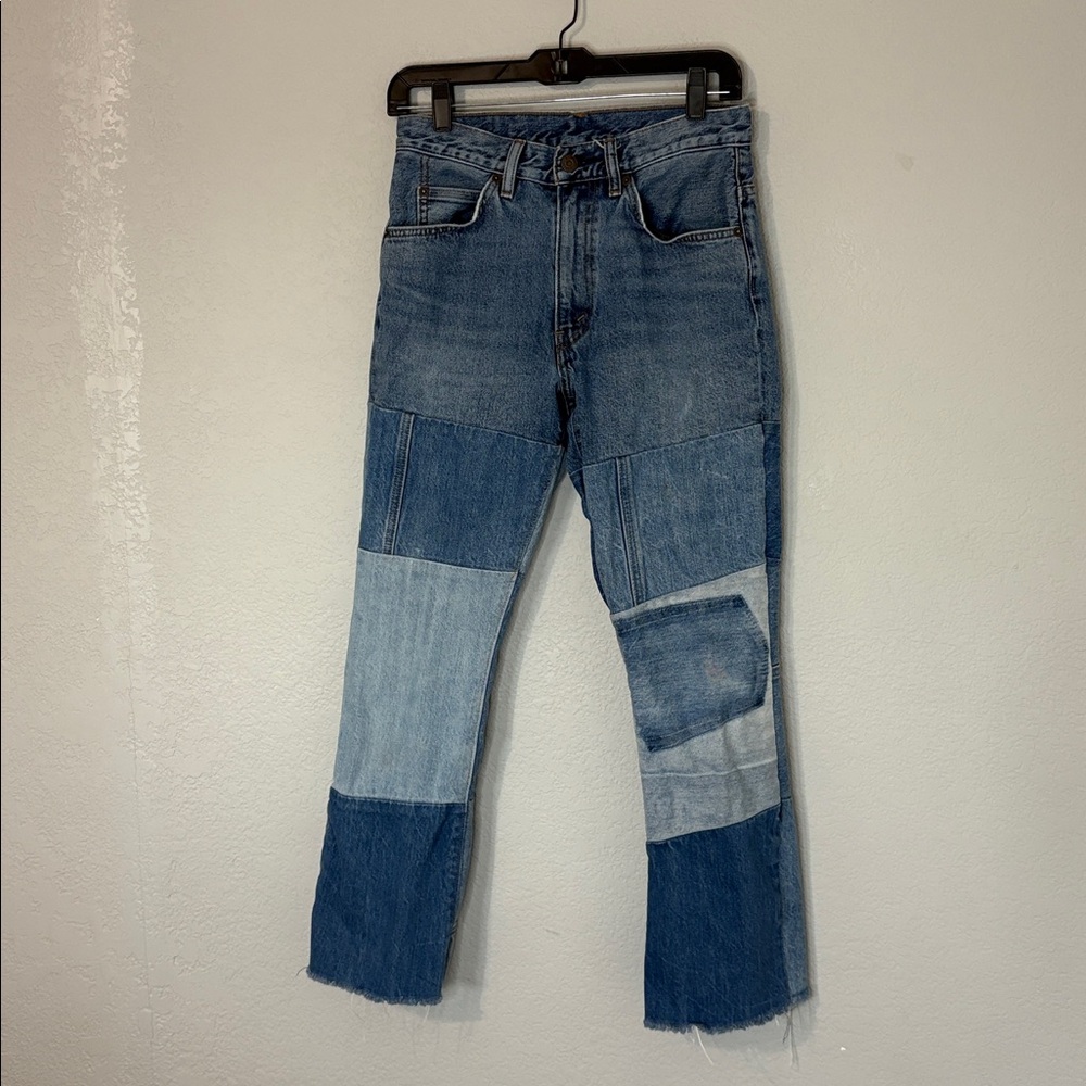 Levi’s Patchwork Orange Tab Patchwork Jeans Cropp… - image 3